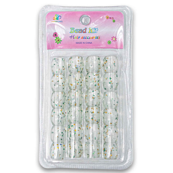Naturally Flawless, Fashion Jewelry Hair Beads Clear Glitter Accessory - Cosmetic Connection
