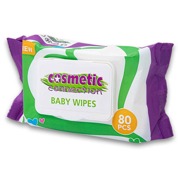 Cosmetic Connection, Baby Wipes with Lid 80 Pack - Cosmetic Connection