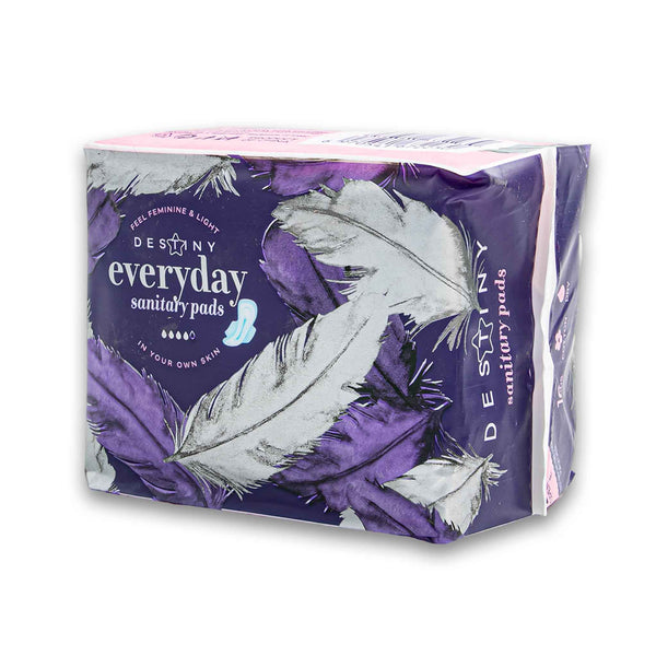 Destiny, Everyday Sanitary Pads 10 Pack - Feel Feminine & Light - Cosmetic Connection