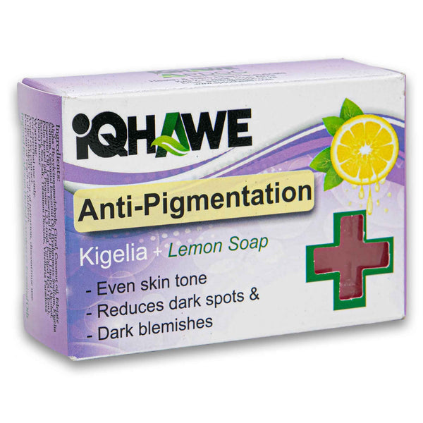 Iqhawe, Anti-pigmentation Soap 120g with Kigelia plus Lemon - Cosmetic Connection