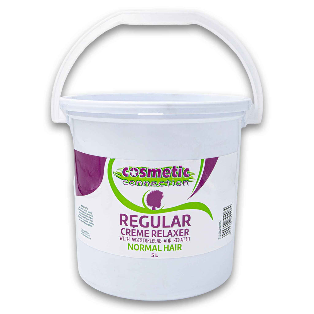 Cream Relaxer Regular 5L for Normal Hair with Moisturisers and Keratin