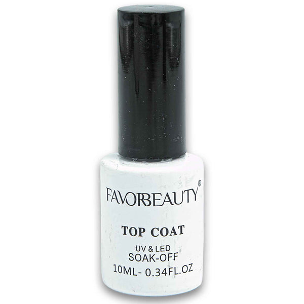 Favor Beauty, Top Nail Coat UV & LED Soak Off 10ml - Cosmetic Connection