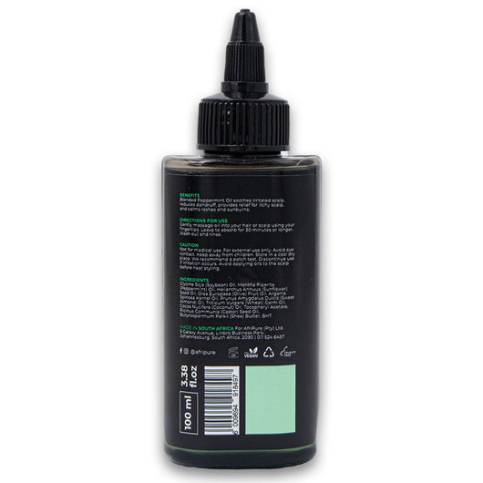 Afri Pure, Peppermint Oil Soothing Hair Oil Blended 100ml - Cosmetic Connection