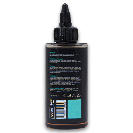 Afri Pure, Argan Oil Hydrating Hair Oil Blended 100ml - Cosmetic Connection