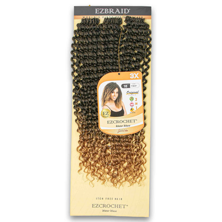 EZBRAID, EZCROCHET Water Wave 18" 3 Pack - Cosmetic Connection
