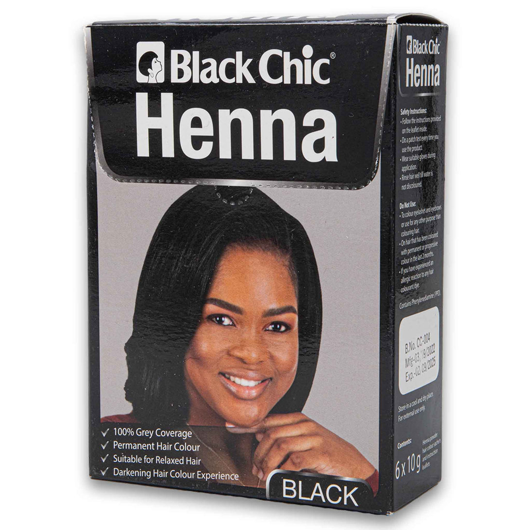 Black Chic, Henna Hair Dye 10g - Cosmetic Connection