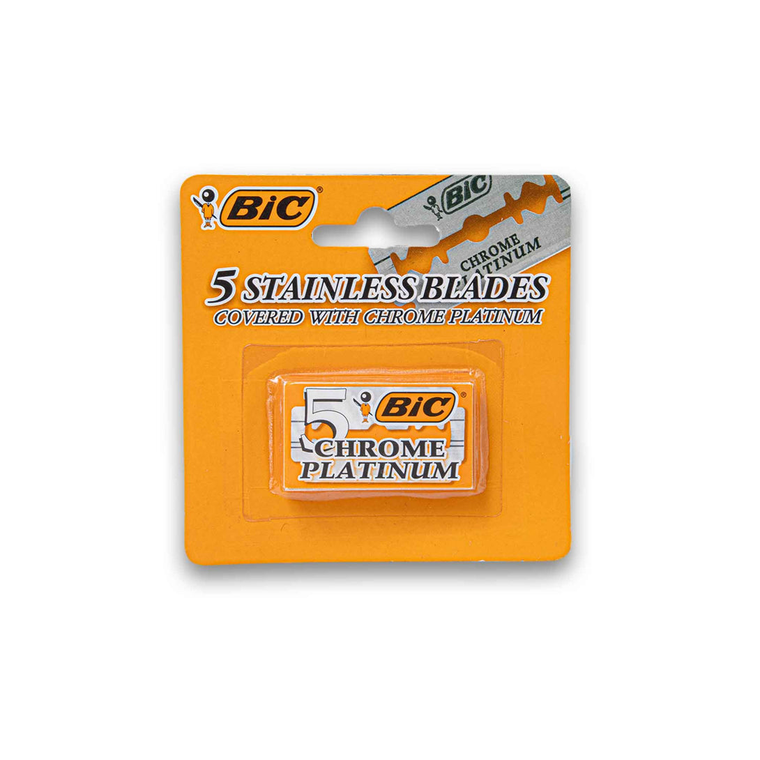 BIC, Stainless Blades Chrome Platinum 5 Pack - Cosmetic Connection