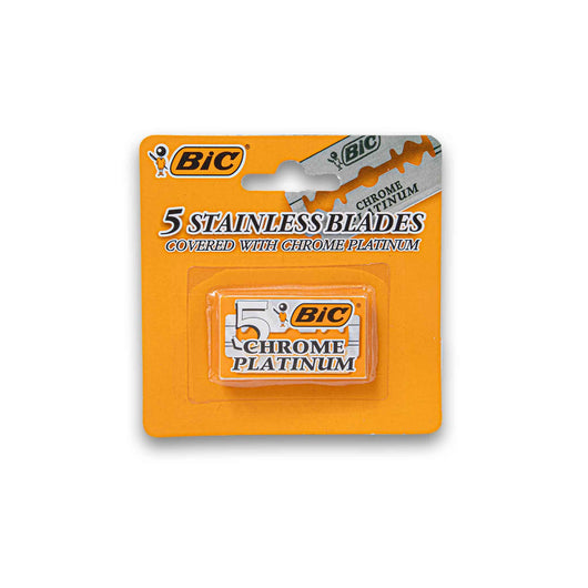 BIC, Stainless Blades Chrome Platinum 5 Pack - Cosmetic Connection