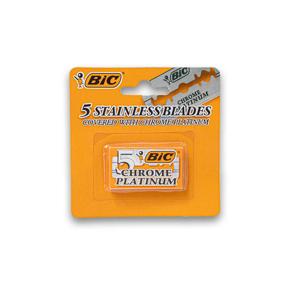 BIC, Stainless Blades Chrome Platinum 5 Pack - Cosmetic Connection