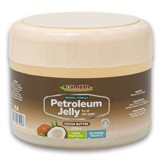 Cosmetic Connection, Petroleum Jelly for All Skin Types Cocoa Butter 250ml - Cosmetic Connection