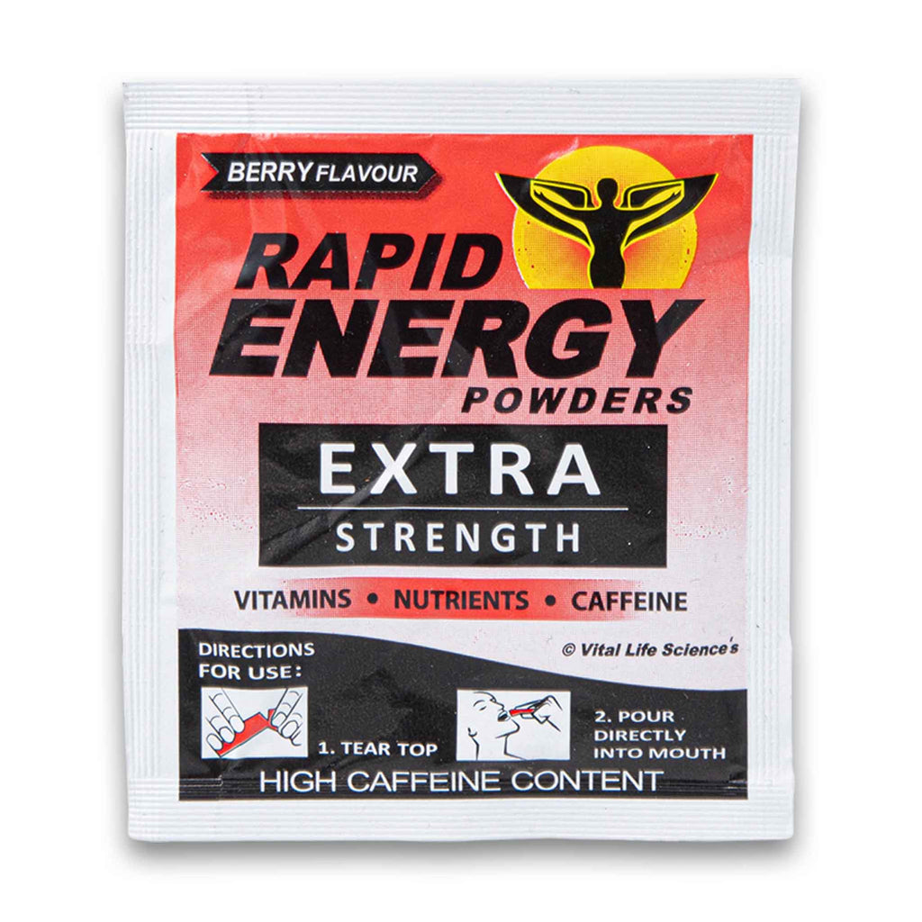 Rapid Energy Powders Extra Strength Berry 2g Cosmetic Connection