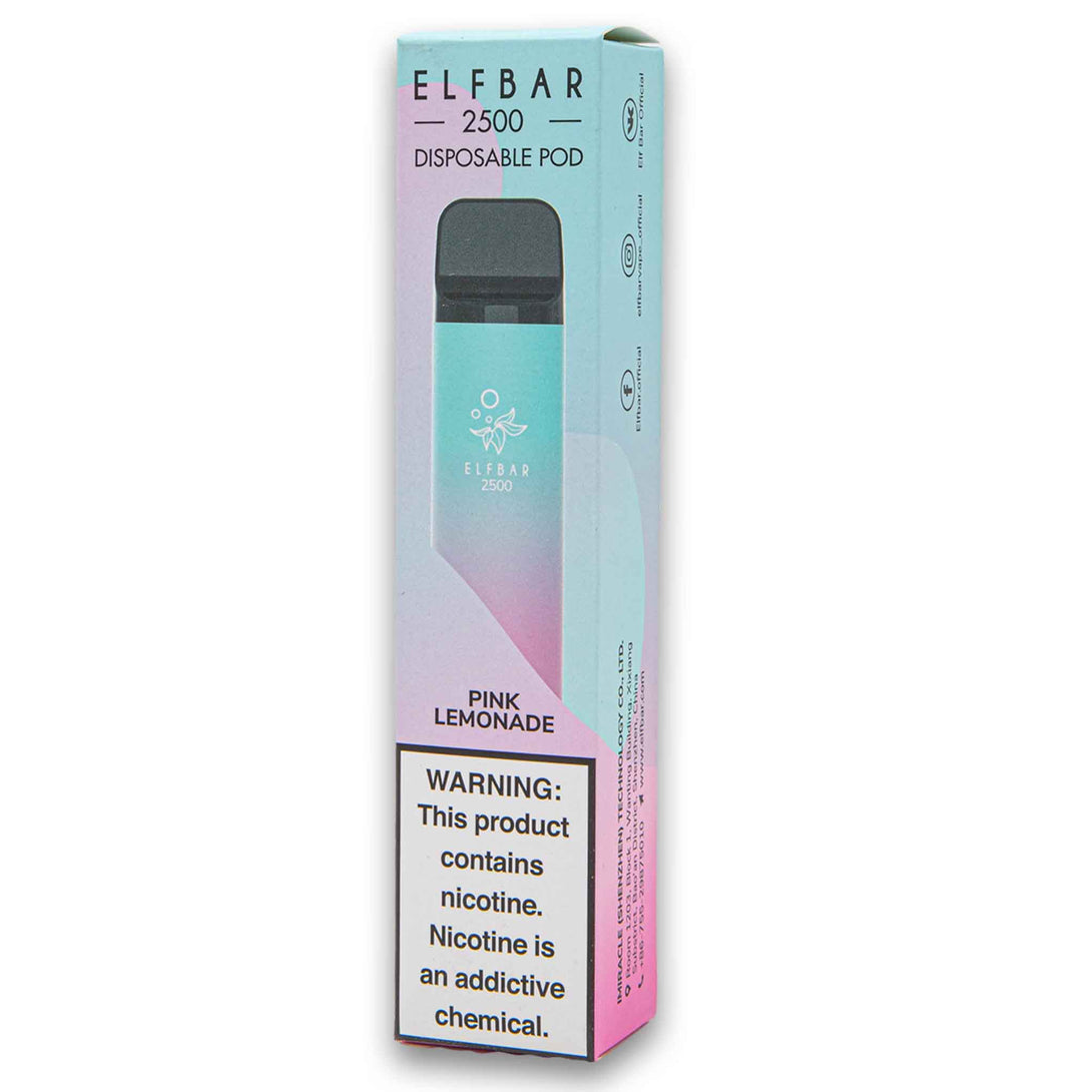 Elfbar, Disposable Vaping Pod 5% Nicotine 2500 Puffs - Cosmetic Connection