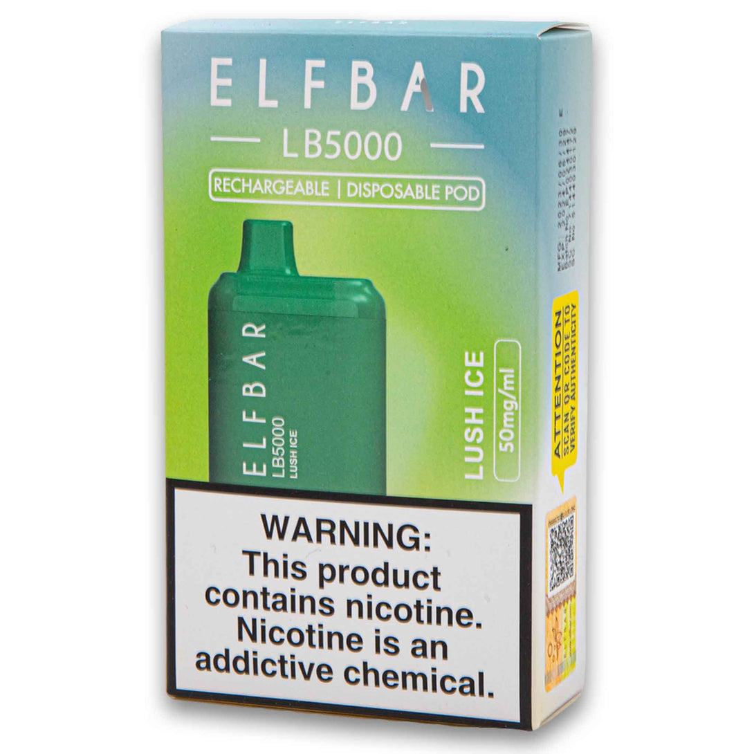 Elfbar, Disposable Vaping Pod 5% Nicotine LB5000 Puffs - Cosmetic Connection