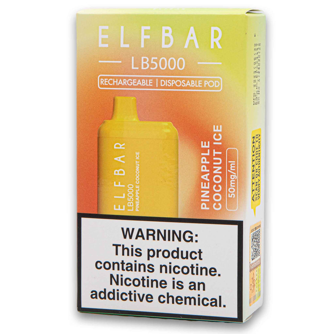 Elfbar, Disposable Vaping Pod 5% Nicotine LB5000 Puffs - Cosmetic Connection