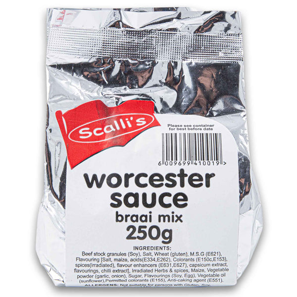 Scalli's, Worcester Sauce Braai Mix 250g - Cosmetic Connection