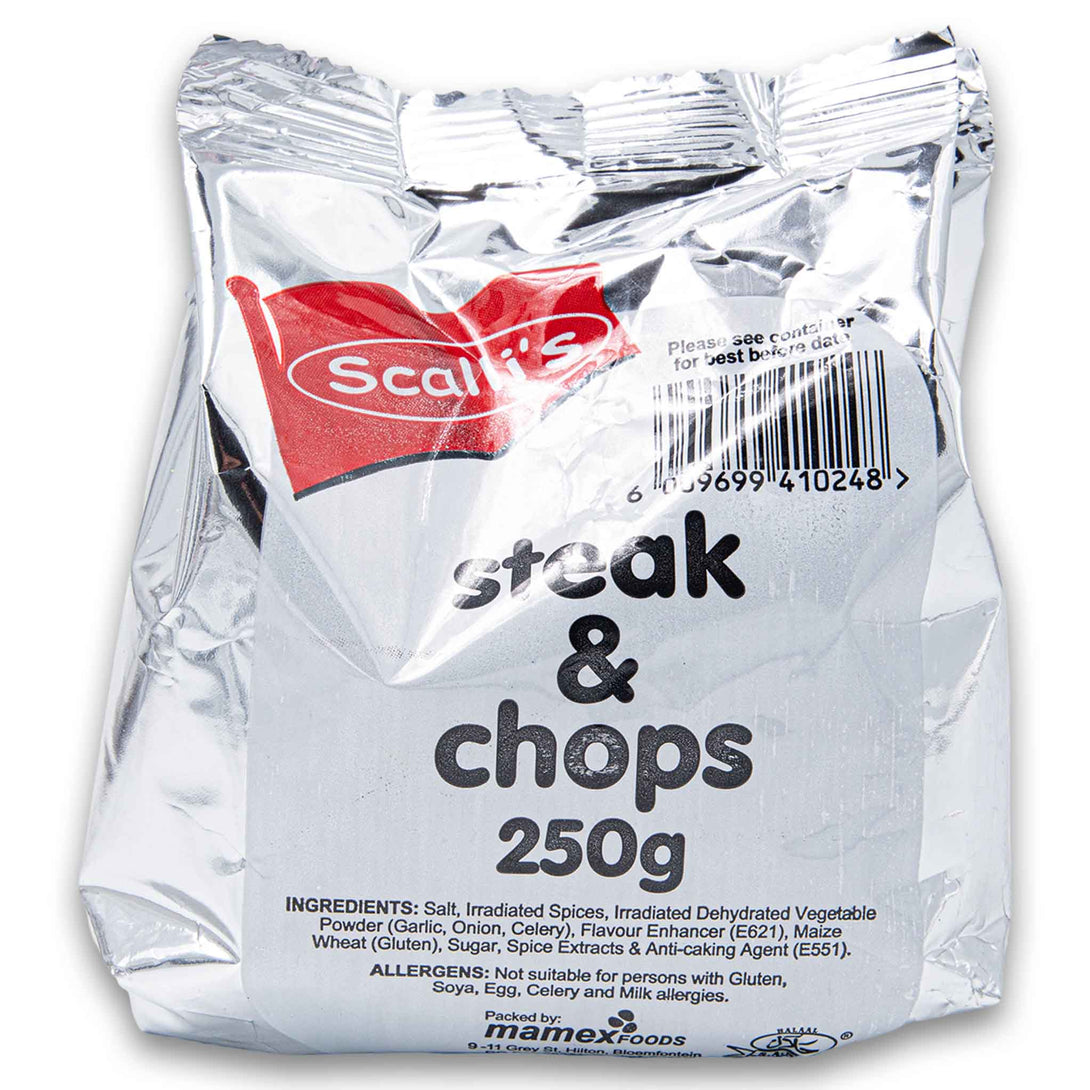 Scalli's, Steak & Chops Spice 250g - Cosmetic Connection