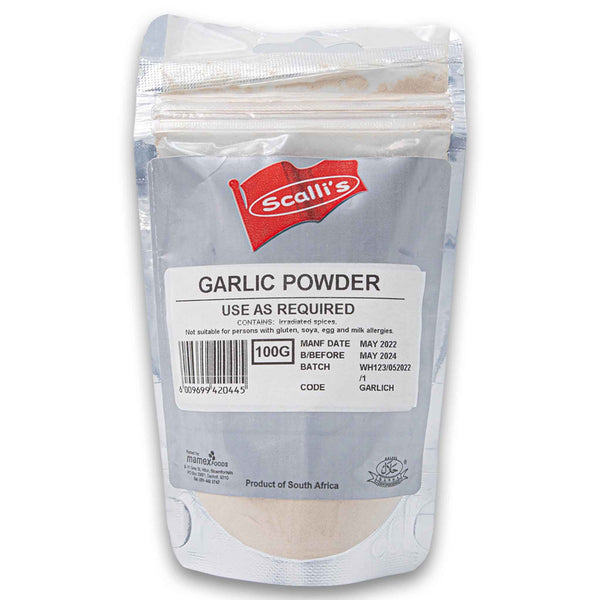 Scalli's, Garlic Powder 100g - Cosmetic Connection