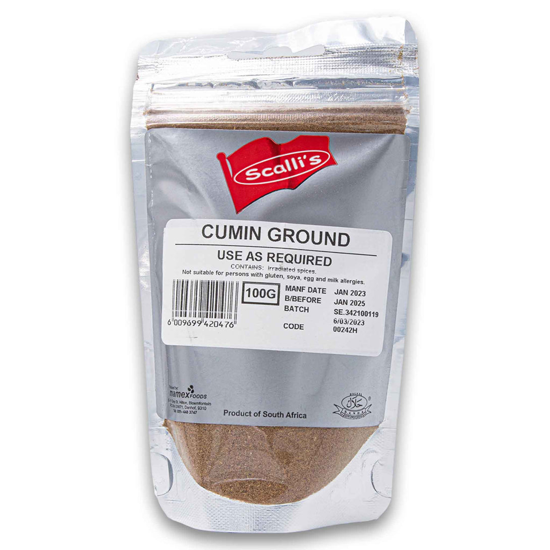 Scalli's, Cumin Ground 100g - Cosmetic Connection