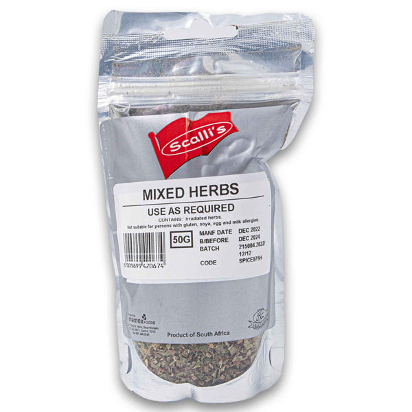 Scalli's, Mixed Herbs 50g - Cosmetic Connection