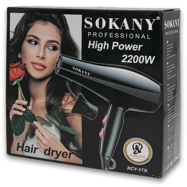 Sokany, Professional High Power Hair Dryer 2200w - Cosmetic Connection