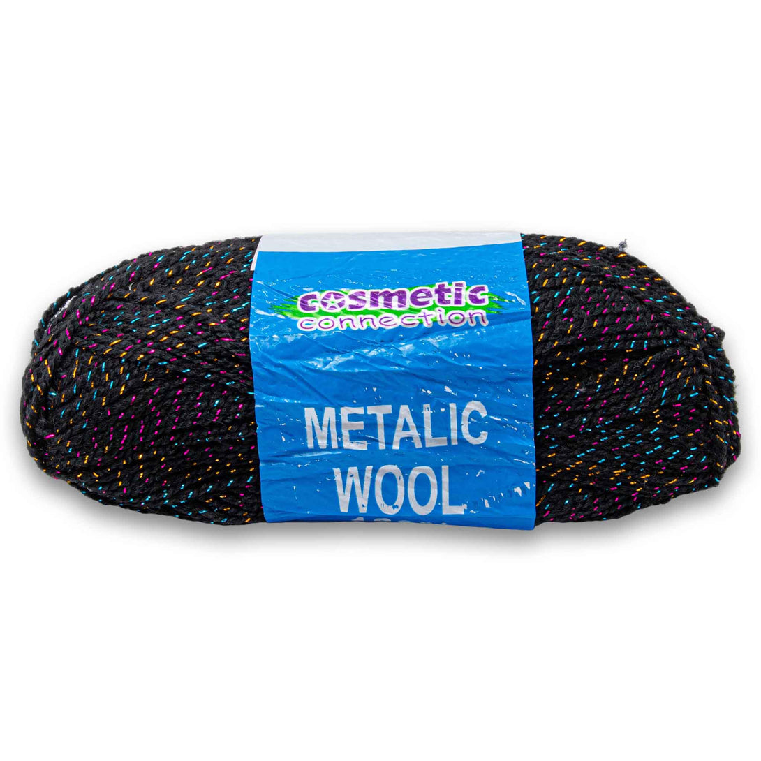 Cosmetic Connection, Acrylic Metallic Wool Black 50g - Cosmetic Connection