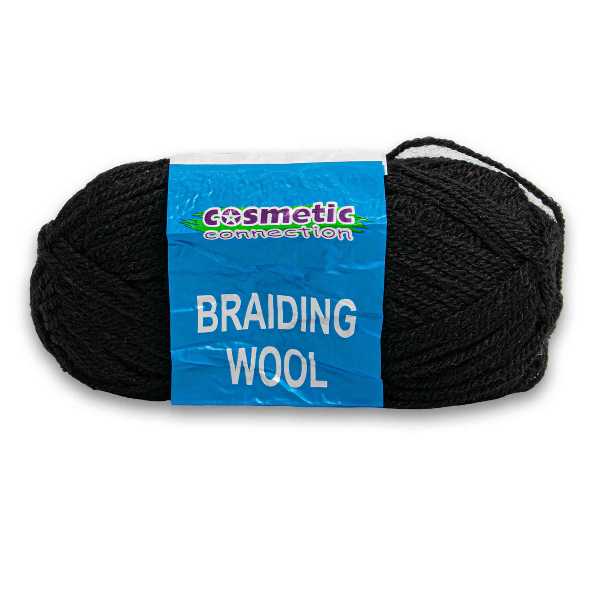 Braiding Wool Black 40g for Perfect Hairstyles - Cosmetic Connection
