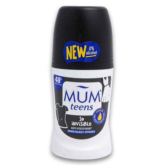 Mum, Teens Anti-perspirant Roll On 50ml - Cosmetic Connection