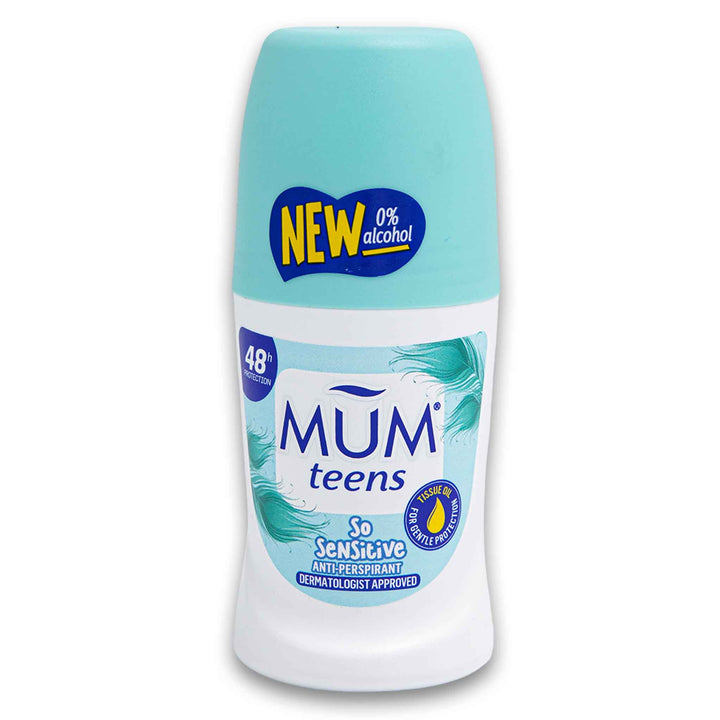 Mum, Teens Anti-perspirant Roll On 50ml - Cosmetic Connection