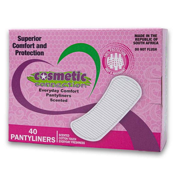 Cosmetic Connection, Everyday Comfort Pantyliners 40 Pack - Cosmetic Connection