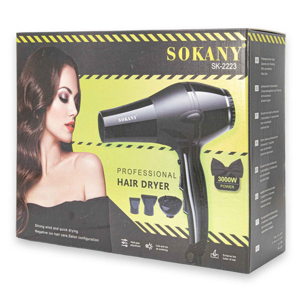 Sokany, Professional Hair Dryer 3000w SK-2223 - Cosmetic Connection