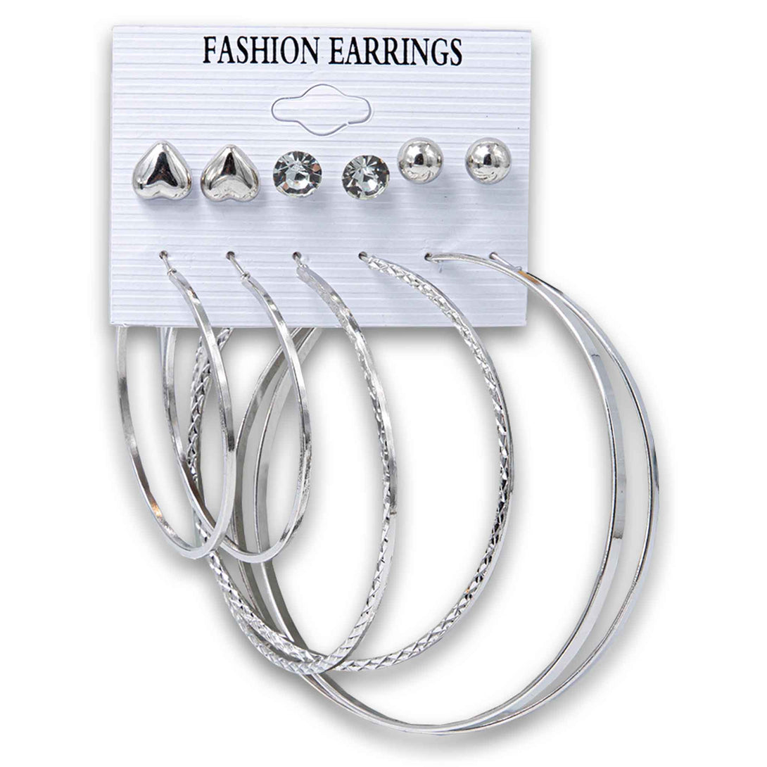 Naturally Flawless, Fashion Earrings 6 Pair - Cosmetic Connection