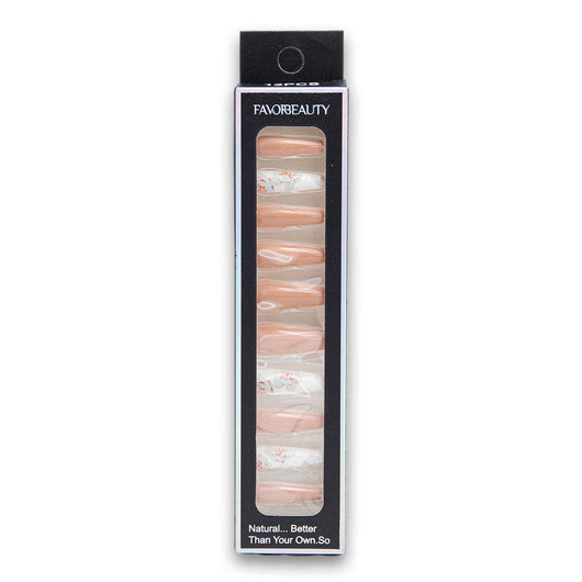 Favor Beauty, Artificial Natural Nail Tips 12 Piece - Assorted Colour - Cosmetic Connection