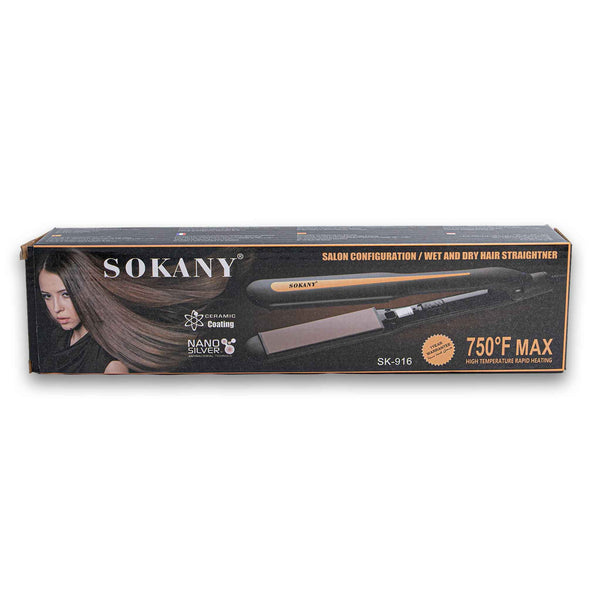 Sokany, Wet and Dry Hair Straightener SK-916 - Cosmetic Connection