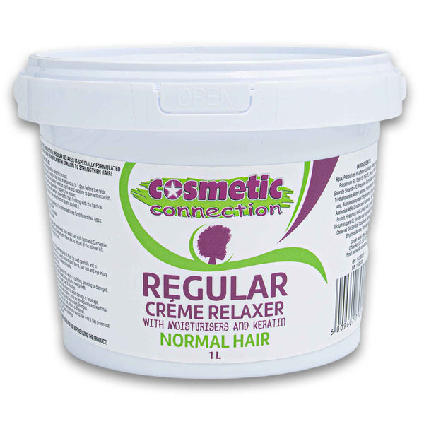 Cosmetic Connection, Hair Cream Relaxer Regular 1L - Cosmetic Connection