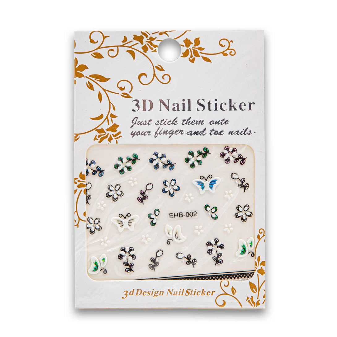 Nail Stickers, Nail Art 3D Design Assorted Color - Cosmetic Connection