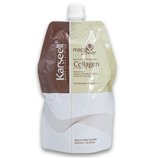 Karseell, Maca Essence Repair Collagen for Dry Damaged Hair Refill Pack 500ml - Cosmetic Connection
