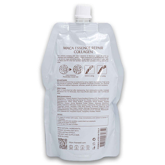 Karseell, Maca Essence Repair Collagen for Dry Damaged Hair Refill Pack 500ml - Cosmetic Connection
