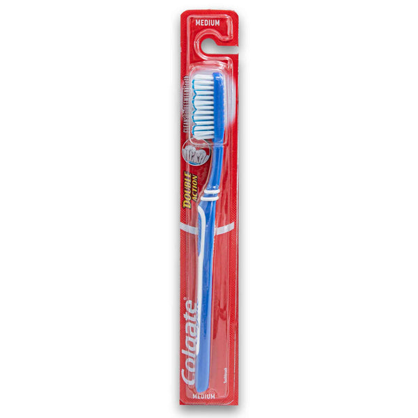 Colgate, Double Action Medium Bristle Toothbrush - Assorted Colour - Cosmetic Connection