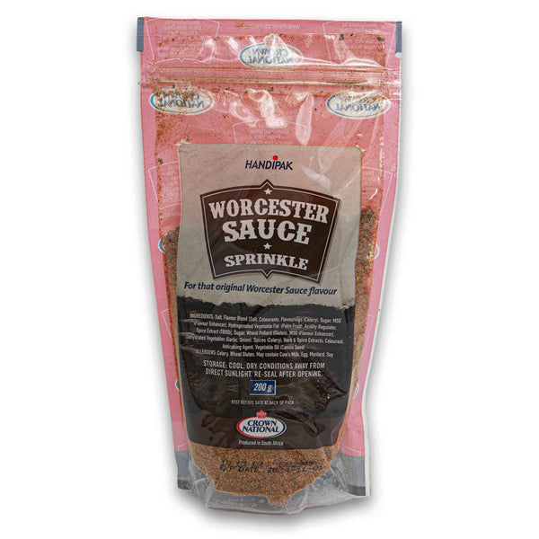 Crown National, Worchester Sauce Sprinkle 200g - Cosmetic Connection