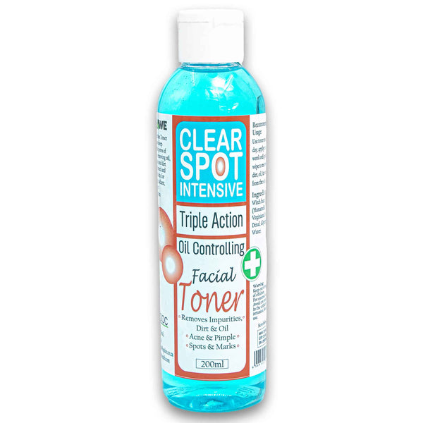 Clear Spot, Intensive Triple Action Oil Controlling Facial Toner 200ml - Cosmetic Connection