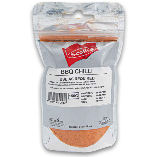 Scalli's, BBQ Chili 150g - Cosmetic Connection