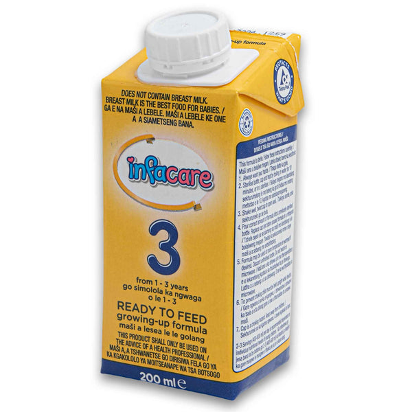 Infacare, Ready to Feed Growing up Formula Stage 3 from 1 to 3 Years 200ml - Cosmetic Connection