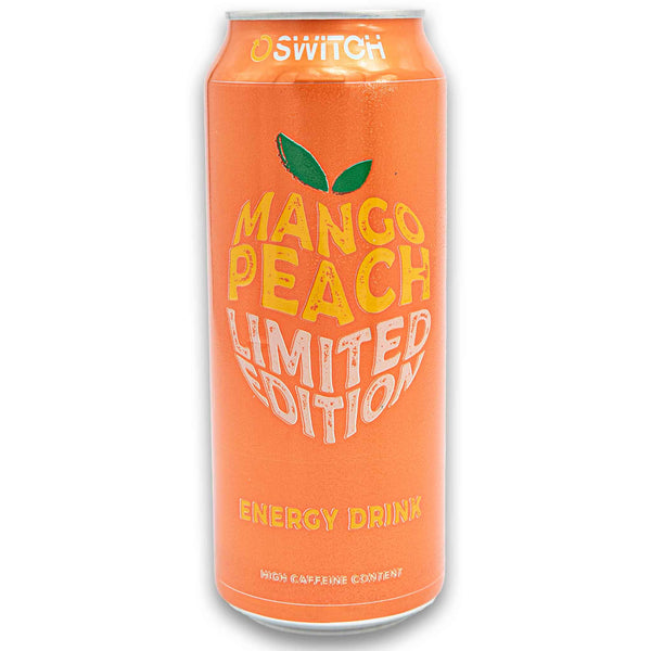 Switch, Mango Peach Energy Drink High Caffeine 500ml - Cosmetic Connection