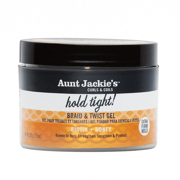 Aunt Jackie's, Hold Tight Braid & Twist Gel Biotin + Honey 213g - Cosmetic Connection