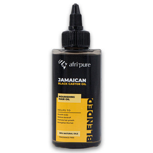 Afri Pure, Jamaican Black Castor Oil Nourishing Hair Oil Blended 100ml - Cosmetic Connection