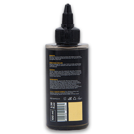 Afri Pure, Jamaican Black Castor Oil Nourishing Hair Oil Blended 100ml - Cosmetic Connection