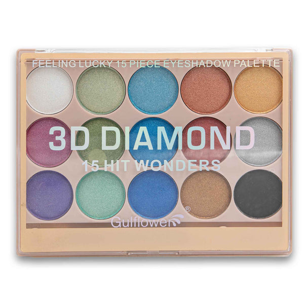 Gulflower, 3D Diamond 15 Hit Wonders Eyeshadow Palette - Cosmetic Connection