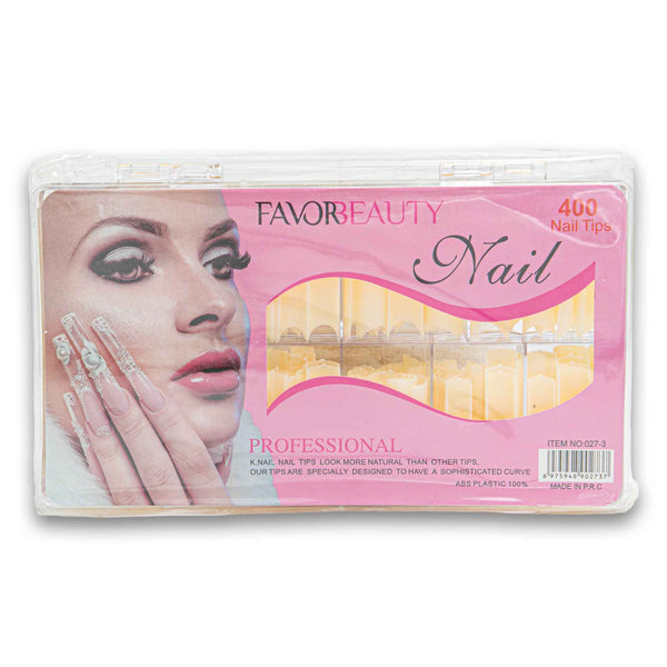 Favor Beauty, Professional False Nail Tips Natural Look 400 Piece - Cosmetic Connection