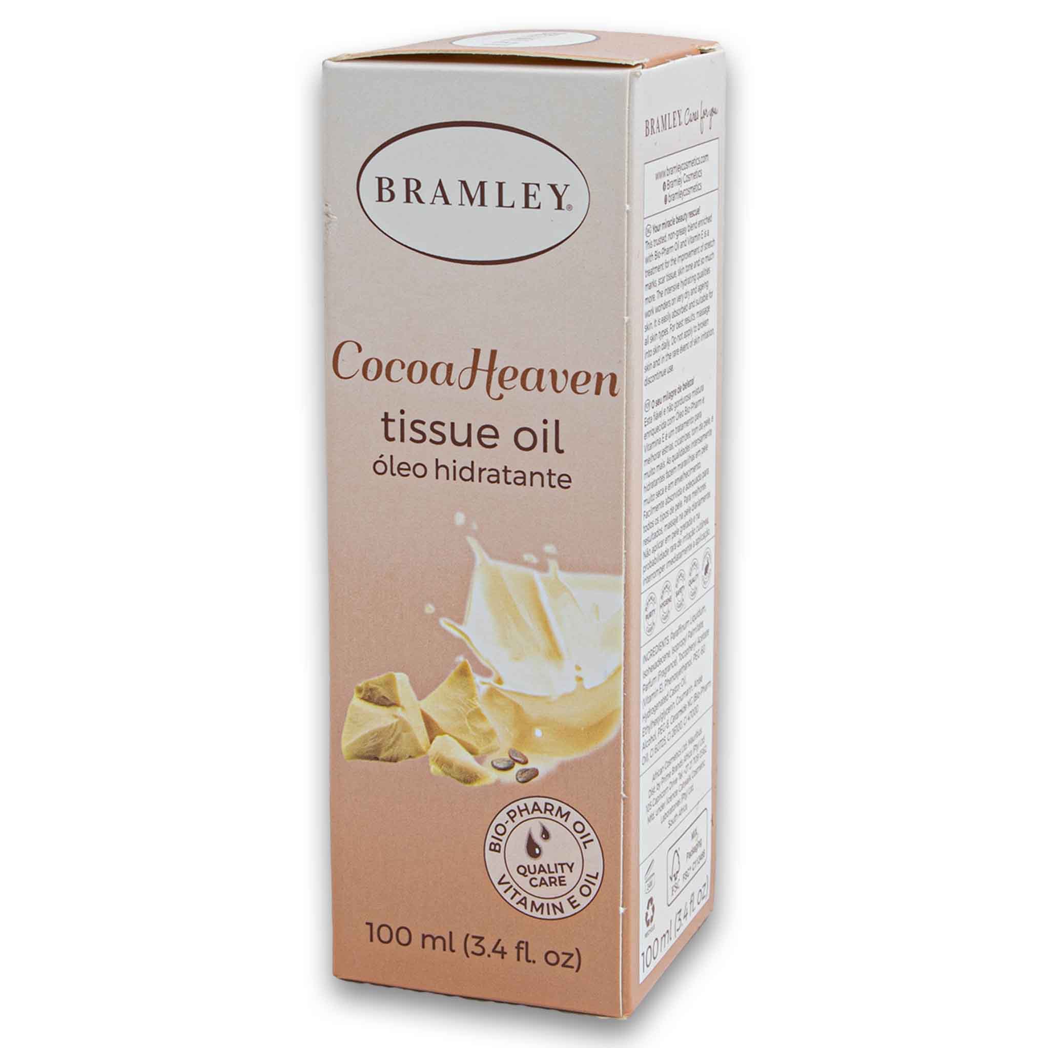 Cocoa Heaven Tissue Oil 100ml for Glowing Skin - Bramley – Cosmetic ...