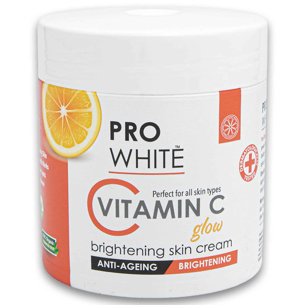 Pro White, Vitamin C Glow Brightening Skin Body Cream 500ml - Cosmetic Connection